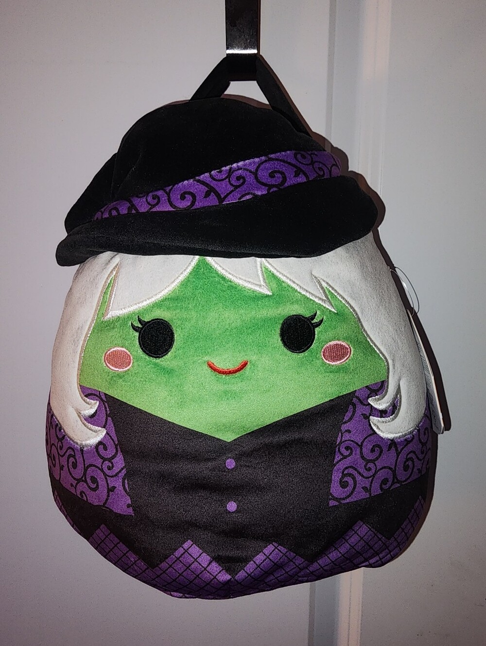 NWT Squishmallows Mariposa Witch Halloween Treat Pail Bucket Purple Green OS New